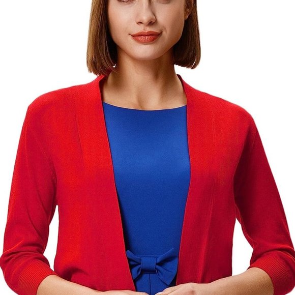Grace Karin Sweaters - Grace Karin Red Cardigan